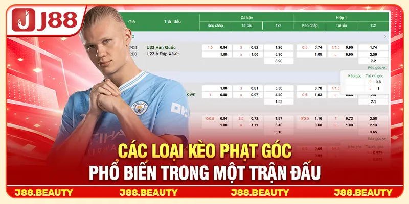 Kèo Phạt Góc: Cách Đọc Tỷ Lệ Chuẩn Qua Từng Thế Trận 3 Các loại kèo phạt góc phổ biến trong một trận đấu